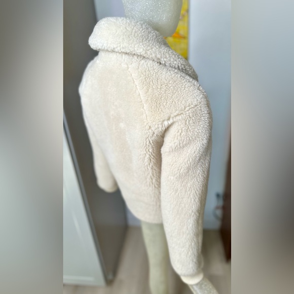 J.Crew Women’s Ivory Sherpa Teddy Zip-Up Jacket w/ Pockets. Size XXS - Picture 12 of 13